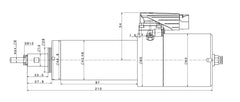 6045 DC-C5-80-20-EP4 HF Motor Spindle – 80,000 RPM, 172V, IP55