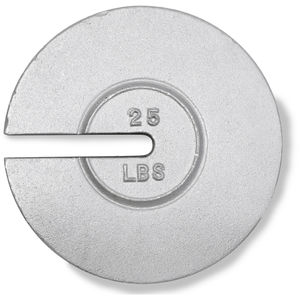 Weight CI Slot 25lb CL6 Accrd TR