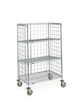 Metro Super Erecta Industrial Wire Slanted Shelving Transport Cart