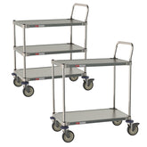 Metro Type 304 Stainless Steel Carts for Labs and Cleanrooms