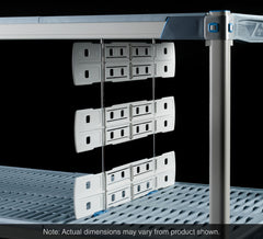 Metro Shelf-to-Shelf Divider for Industrial Wire and Plastic Open Grid Shelves