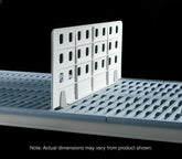 Metro 8" Light Duty Shelf Divider for Industrial Wire and Plastic Grid Shelving