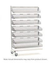 Metro qwikSIGHT Mobile Single-Sided 7-Basket Shelving Add-On Unit