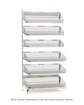 Metro qwikSIGHT Stationary Single-Sided 6-Basket Shelving Add-On Unit
