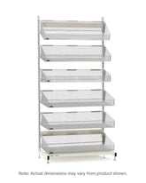 Metro qwikSIGHT Stationary Single-Sided 6-Basket Shelving Unit