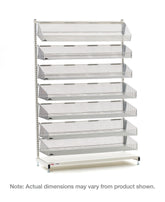 Metro qwikSIGHT Stationary Single-Sided 7-Basket Shelving Unit