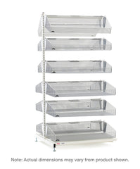 Metro qwikSIGHT Stationary Double-Sided 12-Basket Shelving Add-On Unit