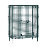 Metro Super Erecta Stationary Security Shelving Unit, Metroseal Green Epoxy