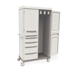 Metro SXRD76MCATH2 Starsys Mobile Catheter Storage Cabinet, Double Wide, 180 Catheter Capacity