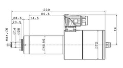 5045 AC-C5-60-07 HF Motor Spindle – 60,000 RPM, 180V, IP55