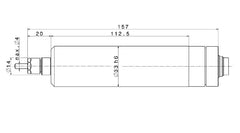 4026 AC HF Motor Spindle – 33mm, 60,000 RPM, 30V, C1-8 Collet