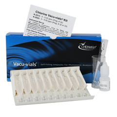 CHEMetrics® Vacu-vials® Test Kit Chlorine, Free & Total (0-5.00 ppm)