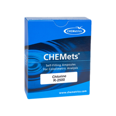 CHEMetrics® CHEMets® Refill Chlorine / Hypochlorite DPD Method (30 Ampoules)