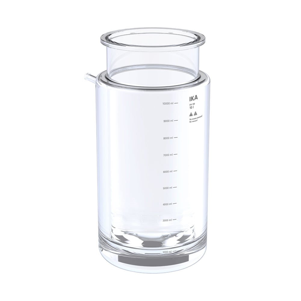 HA.gv.dw.10 Glass vessel, double-wall, for 10 l