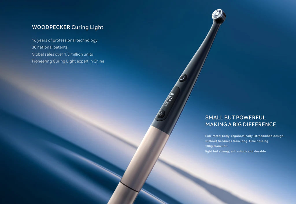 Vakker 27-54 , Woodpecker O-Star Broad/Wide-Spectrum Curing Light upto 3000MW/CMÂ² w/ built-in radio meter - 1 year warranty