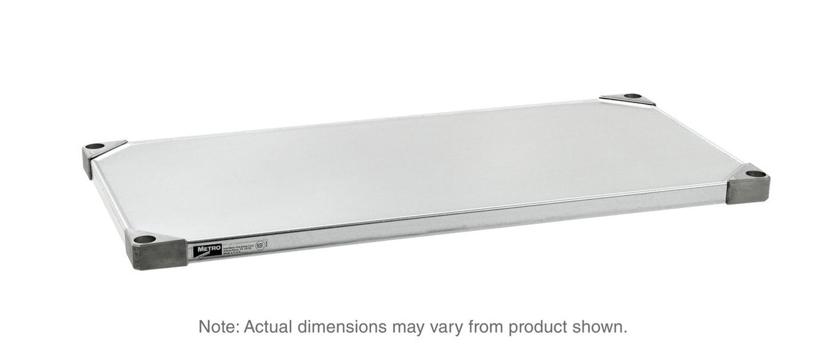 Metro Super Erecta Solid Shelf, Galvanized Steel