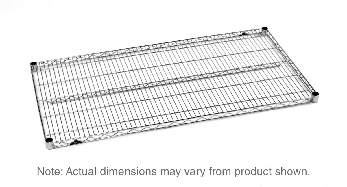 Metro Super Erecta Industrial Wire Shelf, Polished Stainless Steel