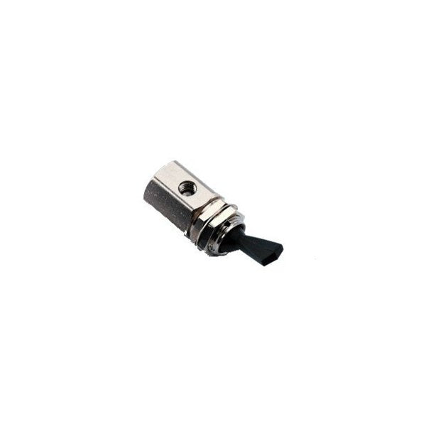 Toggle Valve, Momentary Gray 3-Way, Normally Open, Gray