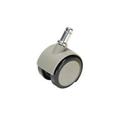 Caster, Soft Wheel for Hard Floors, Gray, Pkg of 5