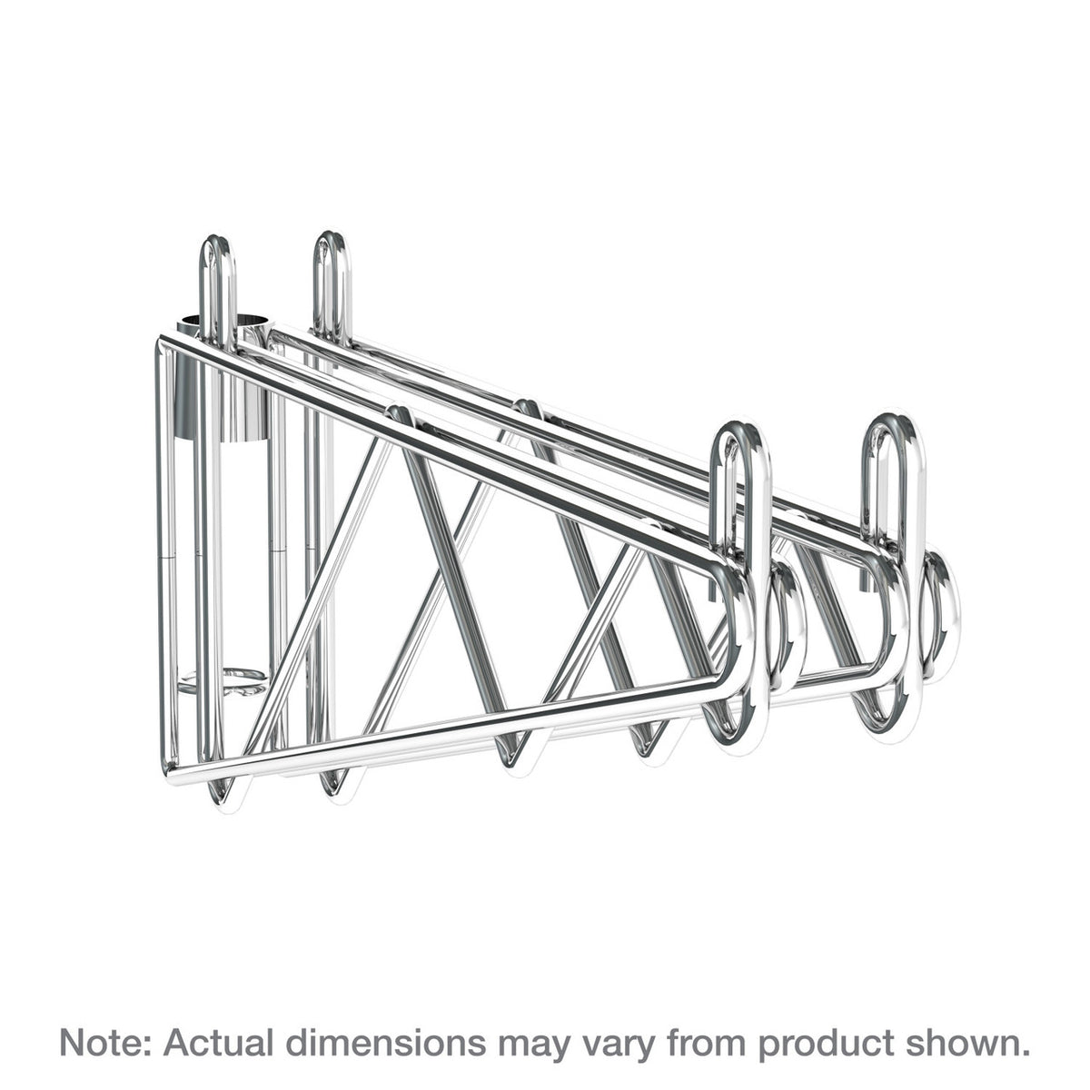 Metro Super Erecta Post-Type Wall Mount Double Shelf Support