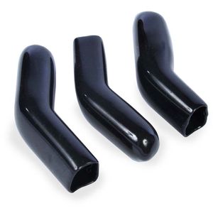 Large 3 Prong Sleeves, Vinyl Black