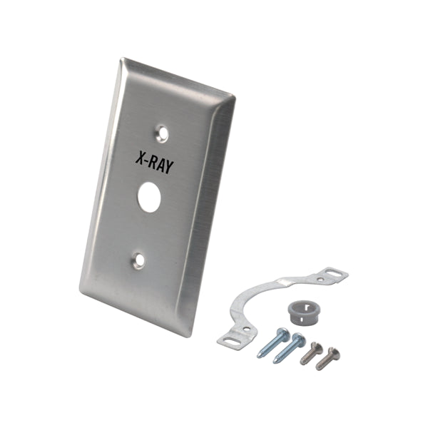 X-Ray Exposure Switch Mounting Plate, Stainless Steel