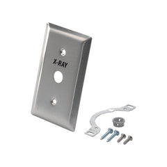 PLATE WALL WHITE DRILLED & PAD PRINT W/HARDWARE