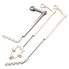 Telescoping Arm w/4 Position Holder, Gray