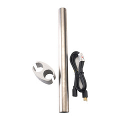 Light Post Extension, 24", P&C Bushing, Stainless Steel