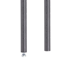 Metro Super Erecta SiteSelect Industrial Wire Shelving Post, Smoked Glass