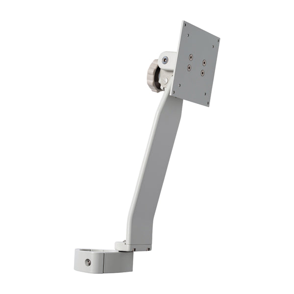 Monitor Support, Vertical Post Mounted, White
