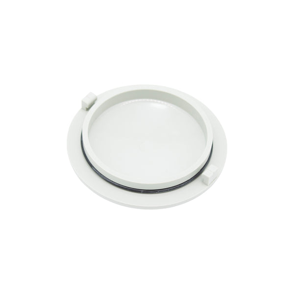 Vacuum Canister Cap w/O-ring, Bottom & Side Mounted, Gray