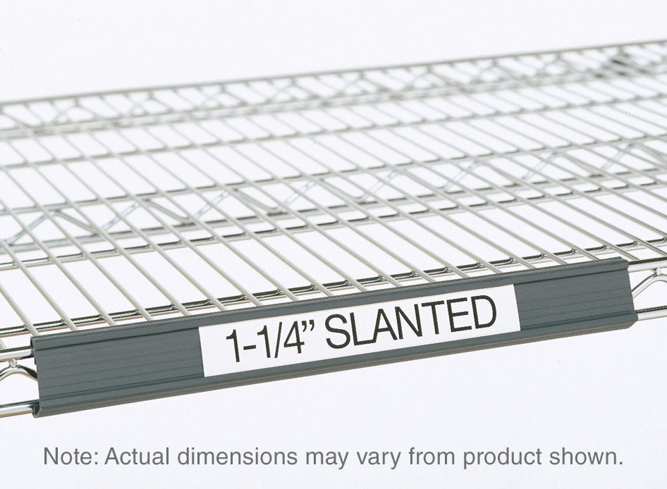 Metro Super Erecta Gray Slanted Label Holders