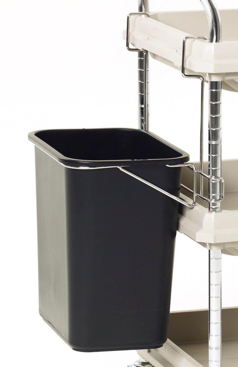 Metro BCWB2D Wastebasket and Holder for Metro Deep Ledge BC2030 Utility Cart