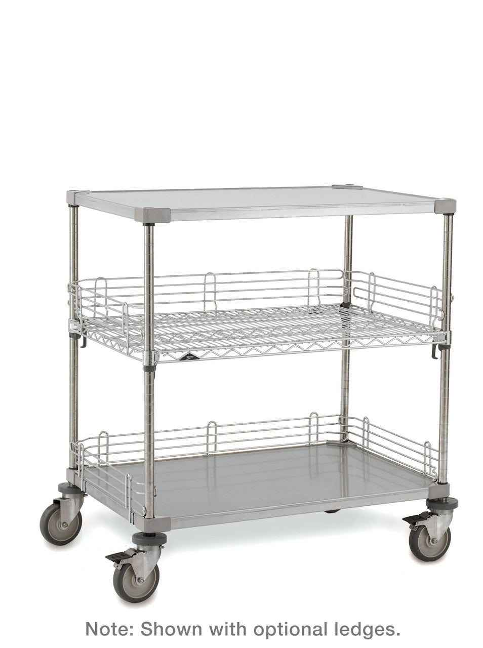 Metro CASE-OL36 Stainless Steel Open Case Cart, 24" x 36" x 39"