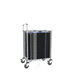 Metro Half-Height Side-Load ESD Safe Electronics Tray Transport Carts