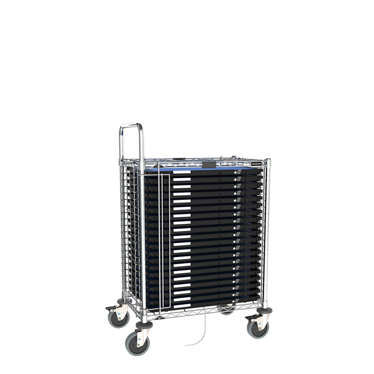 Metro Side-Load ESD Safe Electronics Tray Transport Racks