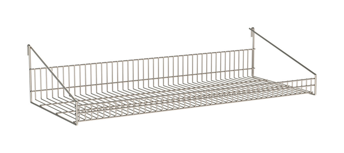 Metro SmartWall Life Stainless Steel Grid Shelf with Retaining Ledge