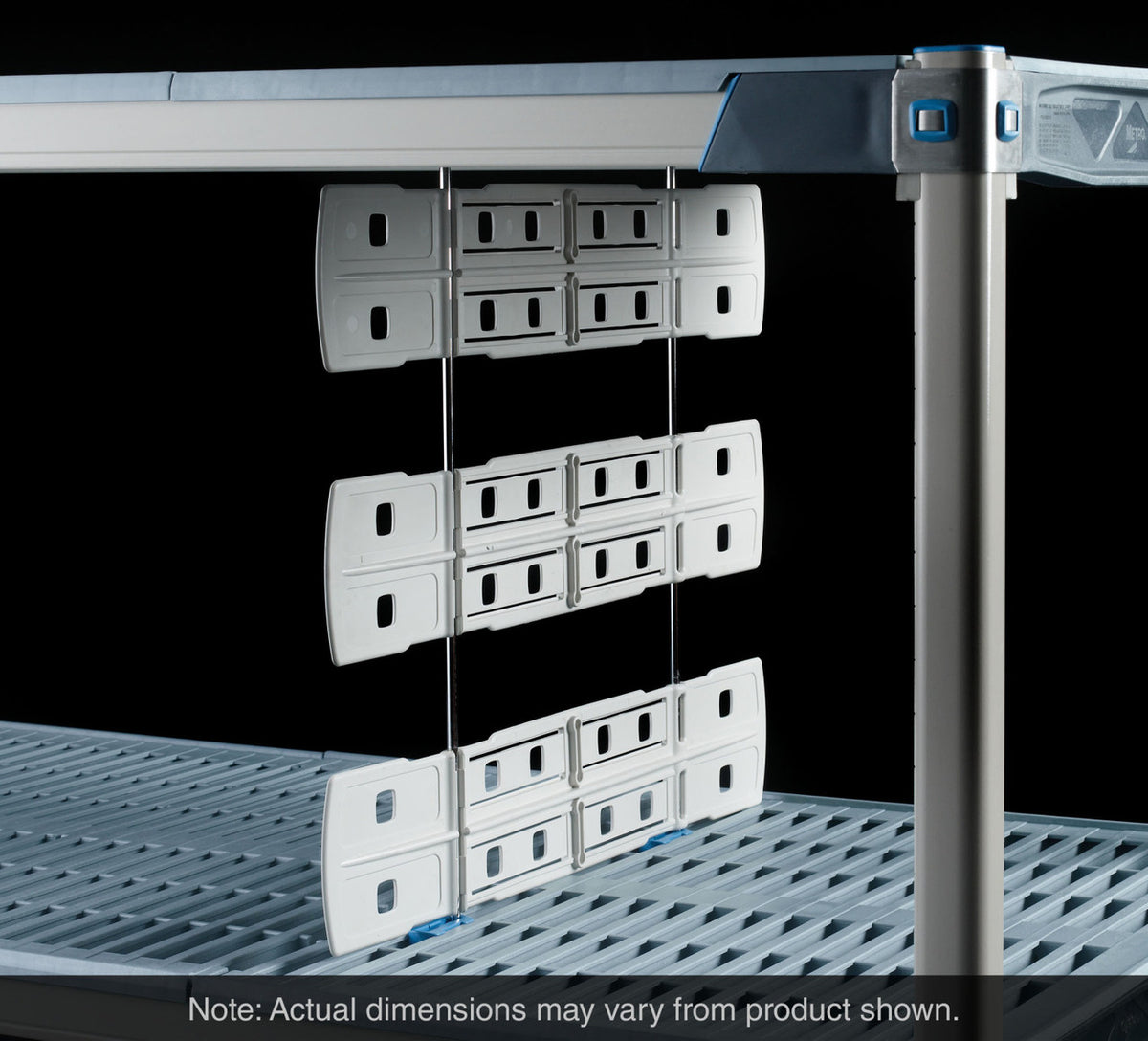 Metro Shelf-to-Shelf Divider for Industrial Wire and Plastic Open Grid Shelves