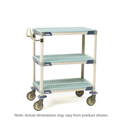 MetroMax i 2-Shelf and 3-Shelf Industrial Plastic Shelving Utility Carts