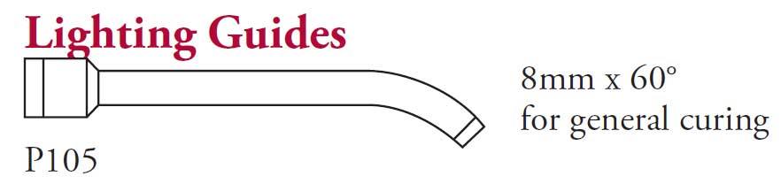 P105 LIGHT GUIDE 8mm x 60 DEGREE (For PL-150)