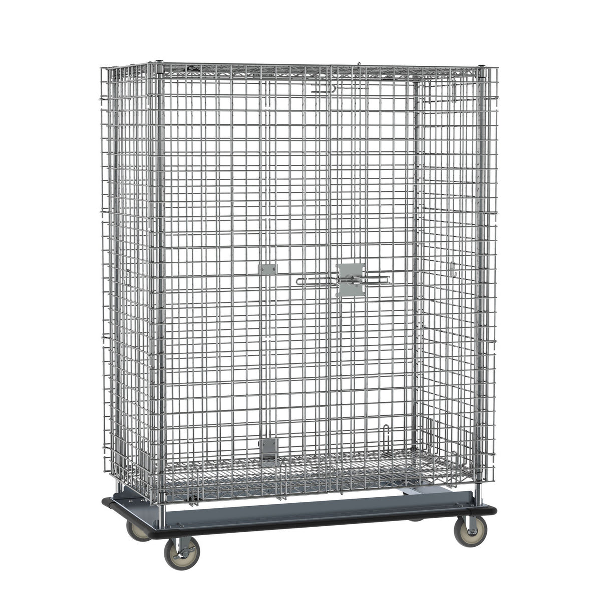 Metro Super Erecta Heavy-Duty Mobile Security Shelving Unit, Chrome