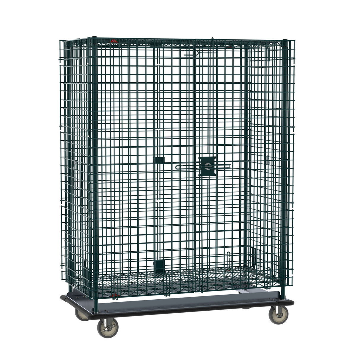 Metro Super Erecta Heavy-Duty Mobile Security Shelving Unit, Metroseal Green Epoxy