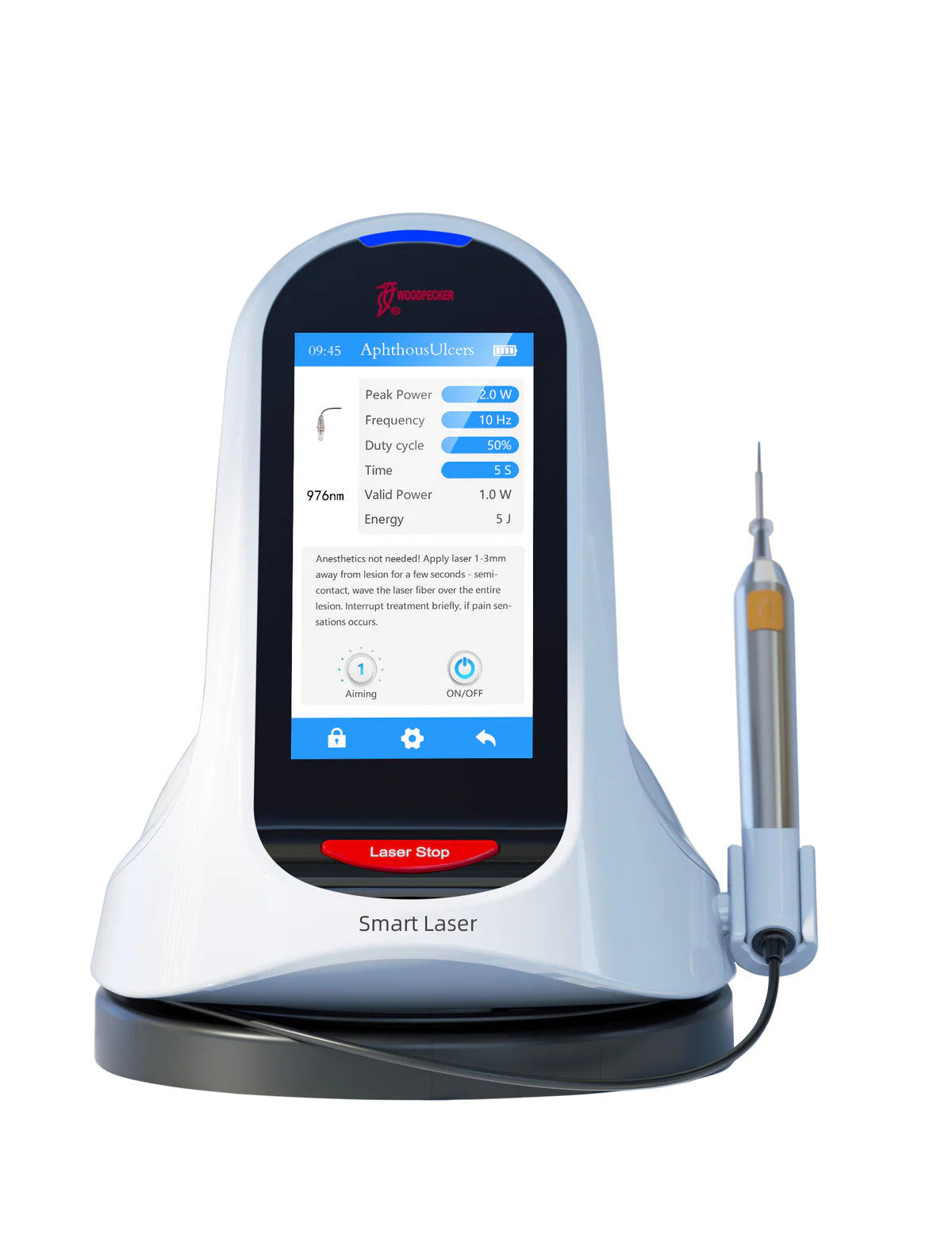 Woodpecker Smart Laser Blue Dental Diode Laser Three Wavelengths Blue Semiconductor Laser Therapy Device