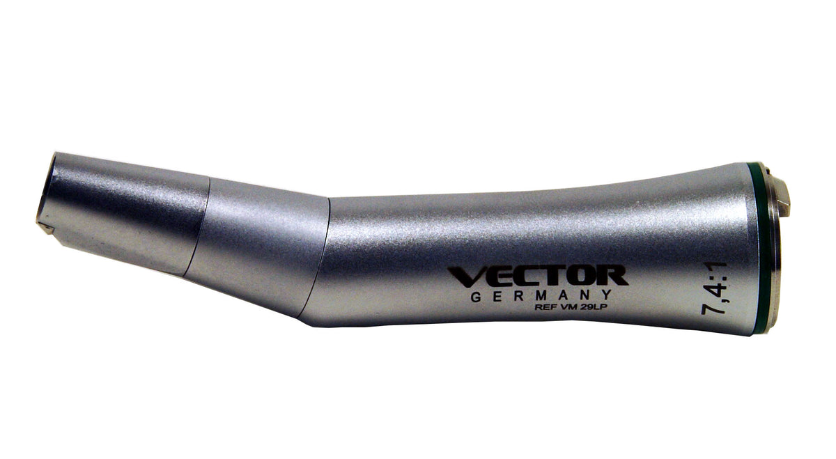 Vector 7.4:1 Reduction Contra Angle Handpiece With Light, Water Spray