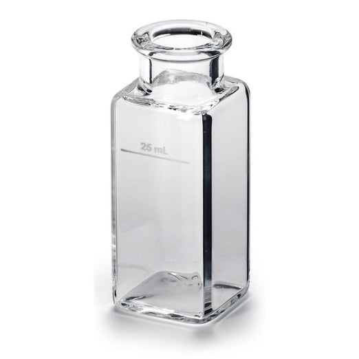 Sample Cell, Glass, 1"sq, 25mL