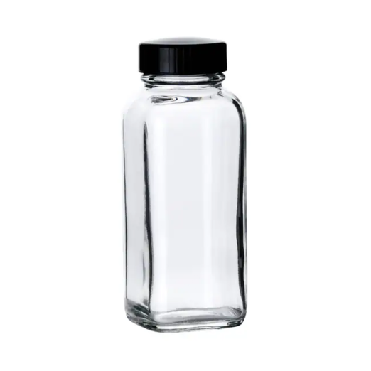 Bottle, French Square w/caps