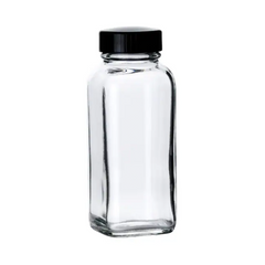 Bottle, French Square w/caps