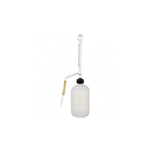 Buret,10mL,Rubber P/C, with 250mL Bottle/Cap