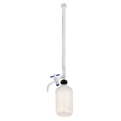 Buret,Auto,25mL, Teflon S/C, w/500mL Bottle/Cap
